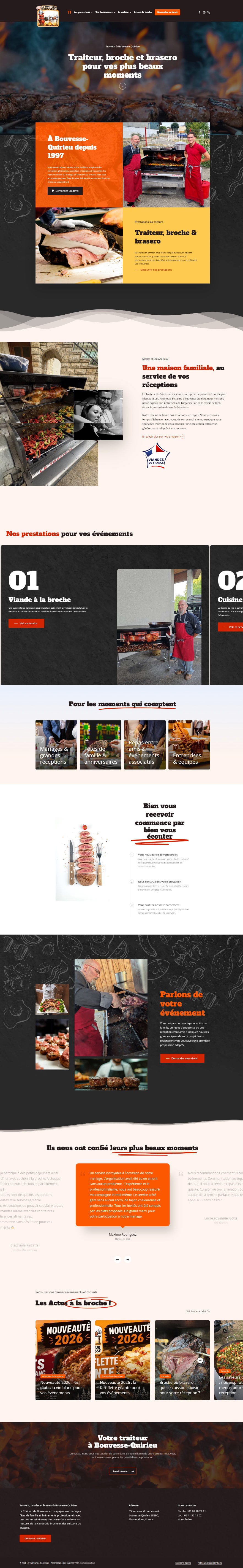 traiteur bouvesse site web
